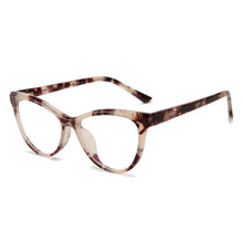 Carica l&#39;immagine nel visualizzatore di Gallery, 47436 Cat Eye Donna Montature per occhiali anti luce blu Spring Leg Uomo Occhiali da vista per computer TR90 