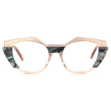 Load image into Gallery viewer, 47469  Women Blue Pink Tortoise Yellow Gray Small Size Acetate Cat Eye Glasses Frame