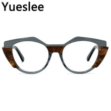 Load image into Gallery viewer, 47469  Women Blue Pink Tortoise Yellow Gray Small Size Acetate Cat Eye Glasses Frame
