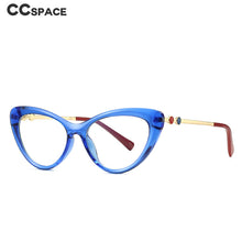 Carica l&#39;immagine nel visualizzatore di Gallery, 47546 Cat Eye Lady Montature per occhiali da vista anti luce blu Uomo Donna Occhiali da vista per computer TR90 