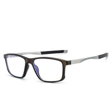 Load image into Gallery viewer, 47547 Square Anti Blue Light Sport Glasses Frames Aluminum Magnesium Leg Men Women TR90 Computer Eyeglasses