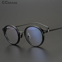 Load image into Gallery viewer, 47569 Vintage Round  Pure Titanium Optical Glasses Frames Men Women Computer Eyeglasses