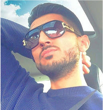 Load image into Gallery viewer, 47624 Big Frame Retro Sunglasses Men Women Square Shades UV400 Vintage Glasses