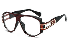 Load image into Gallery viewer, 47624 Big Frame Retro Sunglasses Men Women Square Shades UV400 Vintage Glasses