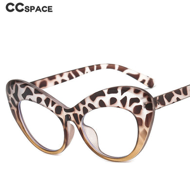 47645 Oversized Cat Eye Anti Blue Light Glasses Frames Women Retro Computer Eyeglasses