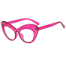 Load image into Gallery viewer, 47645 Oversized Cat Eye Anti Blue Light Glasses Frames Women Retro Computer Eyeglasses
