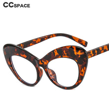 Load image into Gallery viewer, 47645 Oversized Cat Eye Anti Blue Light Glasses Frames Women Retro Computer Eyeglasses