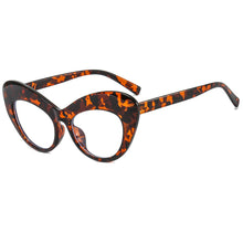 Load image into Gallery viewer, 47645 Oversized Cat Eye Anti Blue Light Glasses Frames Women Retro Computer Eyeglasses