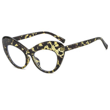 Load image into Gallery viewer, 47645 Oversized Cat Eye Anti Blue Light Glasses Frames Women Retro Computer Eyeglasses