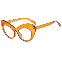 Load image into Gallery viewer, 47645 Oversized Cat Eye Anti Blue Light Glasses Frames Women Retro Computer Eyeglasses