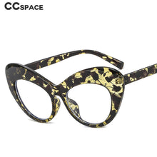 Load image into Gallery viewer, 47645 Oversized Cat Eye Anti Blue Light Glasses Frames Women Retro Computer Eyeglasses