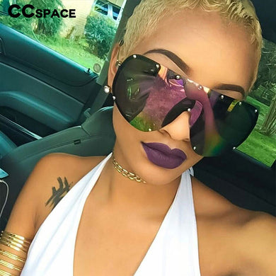 47860 Polarized Men Women Oversize Sunglasses Goggle Shades UV400 One Piece Lens Vintage Glasses