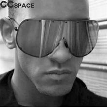Load image into Gallery viewer, 47860 Polarized Men Women Oversize Sunglasses Goggle Shades UV400 One Piece Lens Vintage Glasses