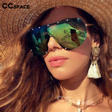 Load image into Gallery viewer, 47860 Polarized Men Women Oversize Sunglasses Goggle Shades UV400 One Piece Lens Vintage Glasses