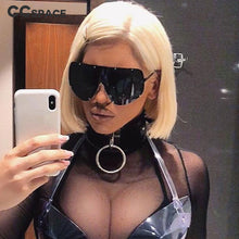 Load image into Gallery viewer, 47860 Polarized Men Women Oversize Sunglasses Goggle Shades UV400 One Piece Lens Vintage Glasses