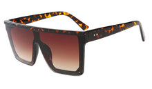 Load image into Gallery viewer, 47912 Retro One Lens Square Sunglasses Men Women Shades UV400 Vintage Glasses