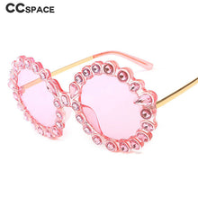 Load image into Gallery viewer, 47950 Round  Diamond Sunglasses Women Shades UV400 Vintage Glasses