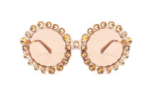 Load image into Gallery viewer, 47950 Round  Diamond Sunglasses Women Shades UV400 Vintage Glasses