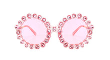 Load image into Gallery viewer, 47950 Round  Diamond Sunglasses Women Shades UV400 Vintage Glasses