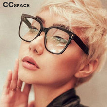 Load image into Gallery viewer, 48048 Anti-blue Light Plastic Titanium Retro Square Rivet Glasses Frames Men Women Optical Computer EyeGlasses