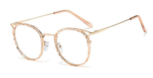 48051 Anti-blue Light Cat Eye Plastic Titanium Crystal Cutting Glasses Frames Men Women Optical Computer EyeGlasses