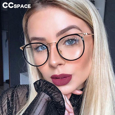 48051 Anti-blue Light Cat Eye Plastic Titanium Crystal Cutting Glasses Frames Men Women Optical Computer EyeGlasses