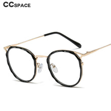 Load image into Gallery viewer, 48051 Anti-blue Light Cat Eye Plastic Titanium Crystal Cutting Glasses Frames Men Women Optical Computer EyeGlasses