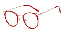 Carica l&#39;immagine nel visualizzatore di Gallery, 48051 Anti-blue Light Cat Eye Plastic Titanium Crystal Cutting Glasses Frames Men Women Optical Computer EyeGlasses