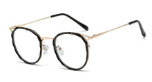 Carica l&#39;immagine nel visualizzatore di Gallery, 48051 Anti-blue Light Cat Eye Plastic Titanium Crystal Cutting Glasses Frames Men Women Optical Computer EyeGlasses