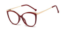 Load image into Gallery viewer, 48052 Plastic Titanium Retro Cat Eye Glasses Frames Ultralight Men Women Optical Computer Glasses