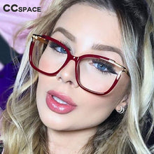 Load image into Gallery viewer, 48054 Square Cat Eye Anti-blue Light Ultralight Glasses Frames Men Women Optical Computer Glasses