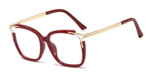 Load image into Gallery viewer, 48054 Square Cat Eye Anti-blue Light Ultralight Glasses Frames Men Women Optical  Computer Glasses