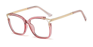 48054 Square Cat Eye Anti-blue Light Ultralight Glasses Frames Men Women Optical  Computer Glasses