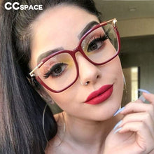 Load image into Gallery viewer, 48054 Square Cat Eye Anti-blue Light Ultralight Glasses Frames Men Women Optical Computer Glasses