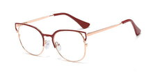 Load image into Gallery viewer, 48062 Women Cat Eye Metal Frame Glasses Frames Optical Computer Glasses