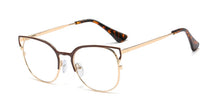 Load image into Gallery viewer, 48062 Women Cat Eye Metal Frame Glasses Frames Optical Computer Glasses