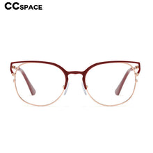 Load image into Gallery viewer, 48062 Women Cat Eye Metal Frame Glasses Frames Optical Computer Glasses
