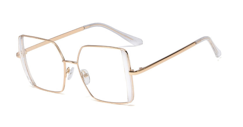 48065 Square Retro Anti Blue Light Glasses Frames Men Women Optical Computer Glasses