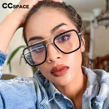 Load image into Gallery viewer, 48067 Plastic Titanium Oversized Glasses Frames Square Men Women Optical Computer Glasses