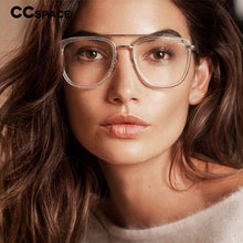 Load image into Gallery viewer, 48067 Plastic Titanium Oversized Glasses Frames Square Men Women Optical Computer Glasses