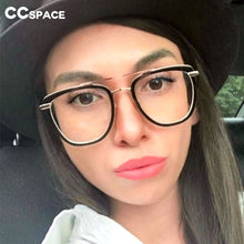 Load image into Gallery viewer, 48067 Plastic Titanium Oversized Glasses Frames Square Men Women Optical Computer Glasses