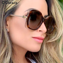 Load image into Gallery viewer, 48077 Cat Eye Square Metal Chain Leg  Sunglasses Men Women Shades UV400 Vintage Glasses