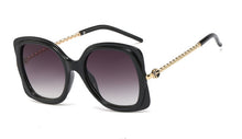 Load image into Gallery viewer, 48077 Cat Eye Square Metal Chain Leg  Sunglasses Men Women Shades UV400 Vintage Glasses