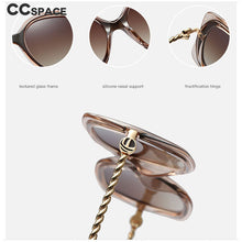Load image into Gallery viewer, 48077 Cat Eye Square Metal Chain Leg  Sunglasses Men Women Shades UV400 Vintage Glasses