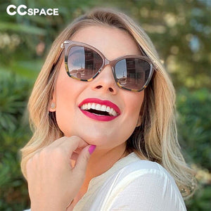 48084 Square Cat Eye Glasses Frames Women Diamond Computer Eyeglasses