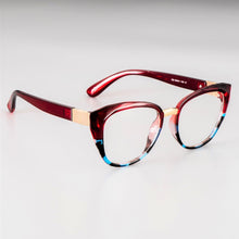 Carica l&#39;immagine nel visualizzatore di Gallery, 48092 Anti-blue Light Cat Eye Retro Plastic Titanium Glasses Frames Ultralight Men Women Optical Computer EyeGlasses