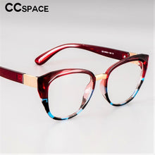 Carica l&#39;immagine nel visualizzatore di Gallery, 48092 Anti-blue Light Cat Eye Retro Plastic Titanium Glasses Frames Ultralight Men Women Optical Computer EyeGlasses