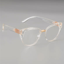 Carica l&#39;immagine nel visualizzatore di Gallery, 48092 Anti-blue Light Cat Eye Retro Plastic Titanium Glasses Frames Ultralight Men Women Optical Computer EyeGlasses