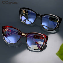 Load image into Gallery viewer, 48092 Ladies Big Frame Cat Eye Anti-Blue Ligh Retro Brand Frame Computer Glasses