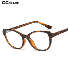 Load image into Gallery viewer, 48096 Plastic Titanium Glasses Frames Built-in Metal Legs Cat Eye Simple Ultralight Men Women Optical Computer Glasses
